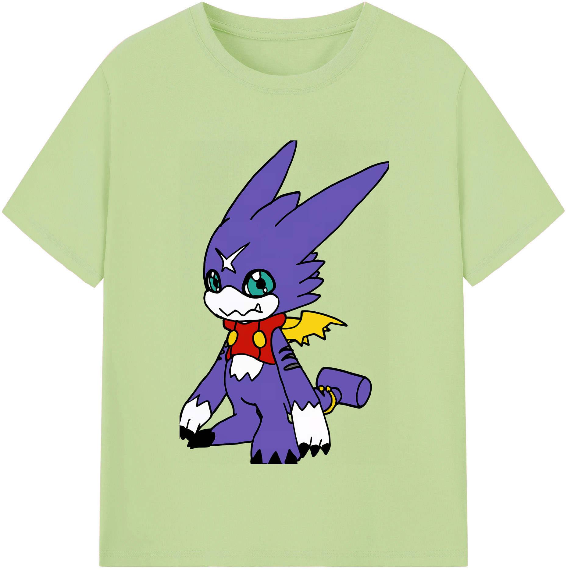 （画像用） Digimon デジタルモンスター/デジモン 綿100％半袖Tシャツ（フロントプリント）